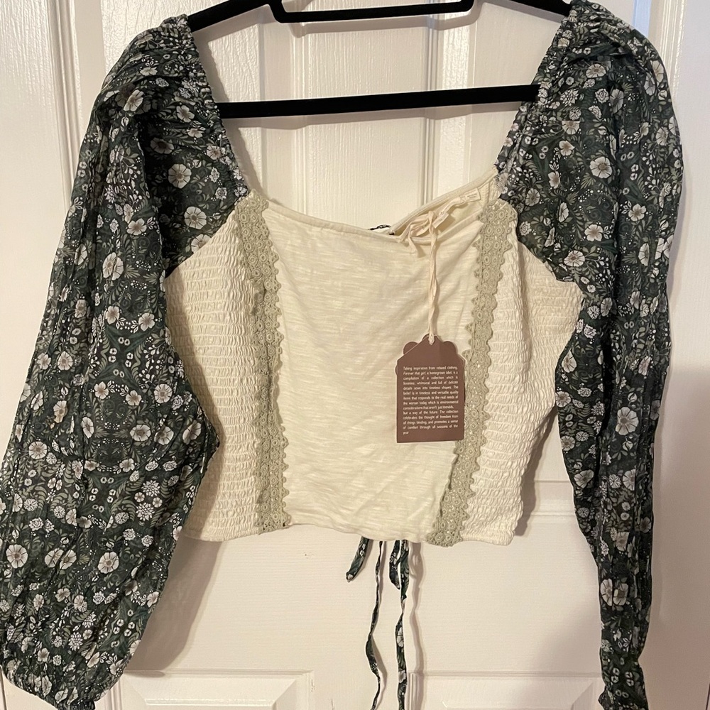 Anthropologie floral blouse
